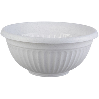 Кашпо-миска ЛИВИЯ D300мм Мраморный М3193