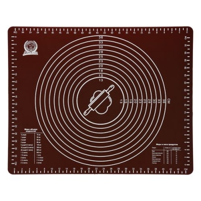 Коврик из силикона кулинарный 49,5*40 см, со шкалой Marmiton/10 16179