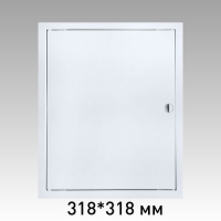 Л3030Р, Люк-дверца ревизионная 318х318 с фланцем 296х296 с ручкой АБС