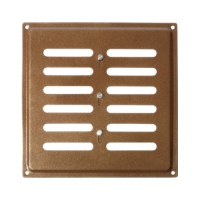 Решетка 200х200 регулируемая (коричневый металик) ДОМАРТ