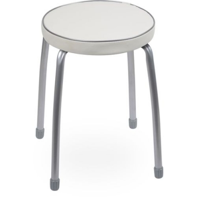 Табурет Фабрик-2 б/об на 4-х опорах (круглое сидение диаметр 320) светло-серый ТФ02