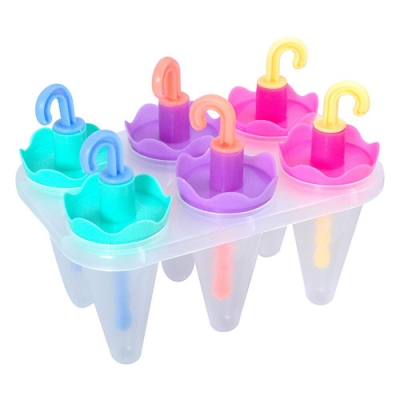 Формы для мороженого "Яркие зонтики". 6 ячеек. NEW, 80.353 (МультиДом)