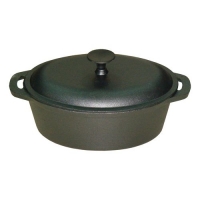 Кастрюля чугунная овальная КВ28 Утятница, р-р 28 см, 4,5 л, с масляным термопокрытием арт.980003 Кастрюля чугунная овальная КВ28 Утятница, р-р 28 см, 4,5 л, с масляным термопокрытием арт.980003