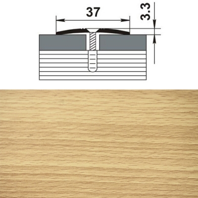 Профиль стыкоперекрывающий ПС 03-2.900. 083н бук натуральный