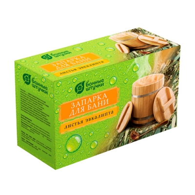 Запарка для бани "Листья эвкалипта", 20 фильтр-пак. х 1,5 г, "Банные штучки"/ 25 30017