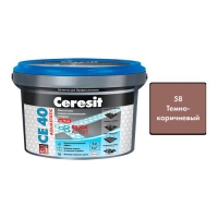 Затирка эласт.водоот. (т.коричн) (2кг) ЦЕРЕЗИТ СЕ40 Затирка эласт.водоот. (т.коричн) (2кг) ЦЕРЕЗИТ СЕ40