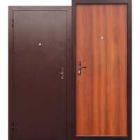 Дверь металлическаяСтройгост 5 РФ Рустикальный дуб 860 левая (Россия)