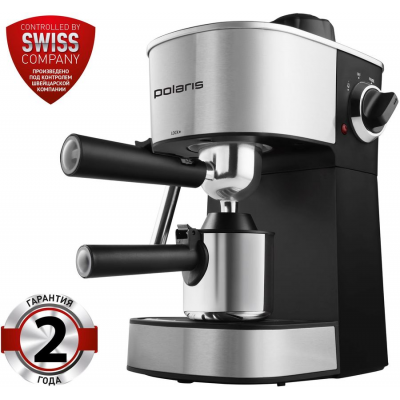 Кофеварка PCM 4008AL эспрессо (POLARIS), Нержавеющая сталь