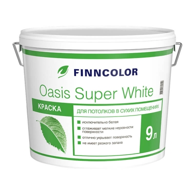 OASIS SUPER WHITE краска для потолков 9л.