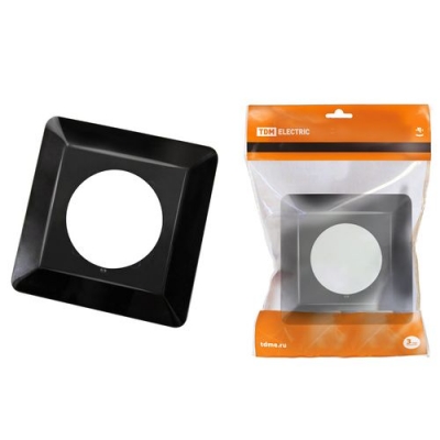 Одноместная защитная рамка для выключателей или розеток для защиты обоев 130х130 мм, антрацит TDM (S