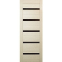 Дверь Эк шпон Техно-5 капучино ост. черное_90 Дверь Эк шпон Техно-5 капучино ост. черное_90