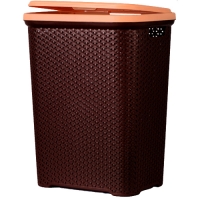 Корзина для белья Плетенка 55л прямоугольная с крышкой шоколадный (г.Пятигорск) Корзина для белья Плетенка 55л прямоугольная с крышкой шоколадный (г.Пятигорск)