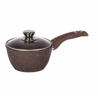 Ковш 1,2л АП Гранит brown с несъемной ручкой и стеклянной крышкой арт. 81806 Ковш 1,2л АП Гранит brown с несъемной ручкой и стеклянной крышкой арт. 81806