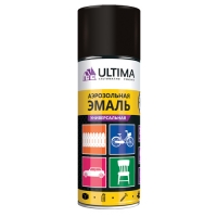Краска аэрозольная ЧЕРНЫЙ МАТОВЫЙ RAL 9005 520 мл. ULTIMA ULT 008