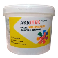 Краска ИНТЕРЬЕРНАЯ АКРИТЕК премиум 7 кг.