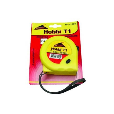 Рулетка Т1 7,5м/25мм (Hobbi) (шт.) 15-1-507
