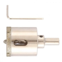 Сверло алмазное по керамограниту, 40 х 67 мм, 3-гранный хвостовик// Matrix арт.726403