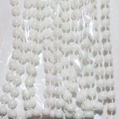 Бусы Жемчужинки, длина 2,7м, цвет - белый перламутр арт.104048