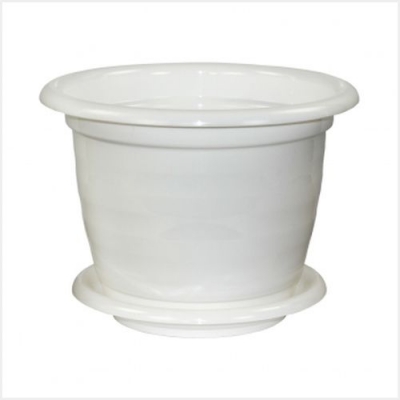Горшок цветочный "Виола" 5.0л. с поддоном (белый) (уп.15) М1343 г.Октябрьский Горшок цветочный "Виола" 5.0л. с поддоном (белый) (уп.15) М1343 г.Октябрьский