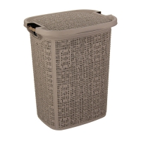Корзина для белья БЯЗЬ 30л серый М2622