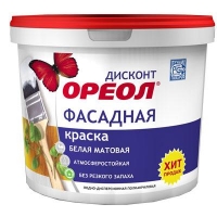 Ореол ВДАК для фасадов атмосферостойкая матовая ДИСКОНТ 6,5 кг. (6496)
