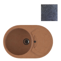 Мойка GranAlliance G-31 (770 х500мм) черная с сифоном