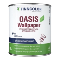 OASIS WALLPAPER A 4 краска для обоев и стен гл/мат. 0,9л. OASIS WALLPAPER A 4 краска для обоев и стен гл/мат. 0,9л.