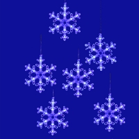 Занавес фигурный светодиодный ULD-E1503-072/DTA BLUE IP20 SNOWFLAKES-3 UL-00007336