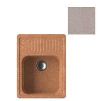 Мойка GranAlliance G-23 (630 х490мм) бежевая с сифоном