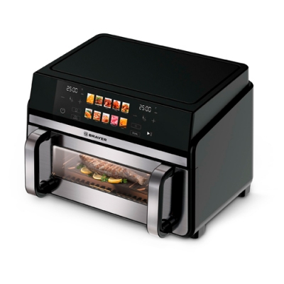 Аэрогриль BRAYER 2055BR, 2200Вт, 11л, t. 200С, съемная решетка, LED-дисплей, 10 программ Аэрогриль BRAYER 2055BR, 2200Вт, 11л, t. 200С, съемная решетка, LED-дисплей, 10 программ