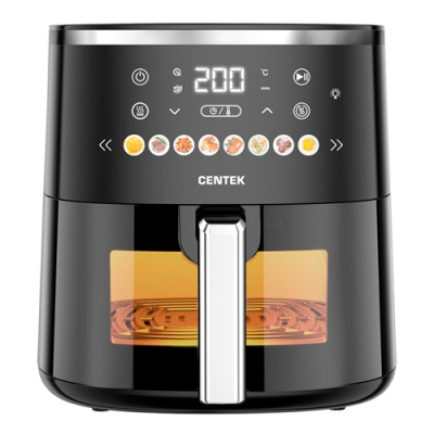 Аэрогриль Centek CT-3106 <6,5л> 1750Вт, сенсорное управление, 8 программ, автовыключение Аэрогриль Centek CT-3106 <6,5л> 1750Вт, сенсорное управление, 8 программ, автовыключение