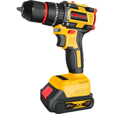 Акк. Дрель (шуруповерт) бесщеточная с набором Edon AD-21PBL (21В., 65Н.м.удар) (24895)