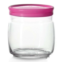 Банка ЧЕШНИ 3 шт. 500 мл с розовой пласт.крышками арт.43003B Банка ЧЕШНИ 3 шт. 500 мл с розовой пласт.крышками арт.43003B