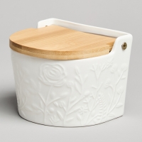 Банка для соли с дер.крышкой lefard "Meadow" 11,5*11*9,5 см 450 мл 587-239 587-239