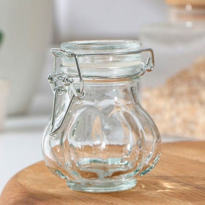 Банка для сыпучух продуктов с бугельным замком "Чеснок" 0,1 л, 7х8 см арт.1381358 г.Екатеринбург