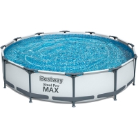 Бассейн каркасный Steel Pro Max 366х76 см, 6473 л, фильтр-насос, 56416 Bestway арт.030557 Бассейн каркасный Steel Pro Max 366х76 см, 6473 л, фильтр-насос, 56416 Bestway арт.030557