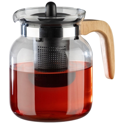 Чайник заварочный, La Caffetteria, объём: 1500 мл, с деревянной ручкой/фильтр из полипропилена арт.9