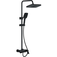 Душевая система со смесителем итропическим душем , черная L2425B Душевая система со смесителем итропическим душем , черная L2425B