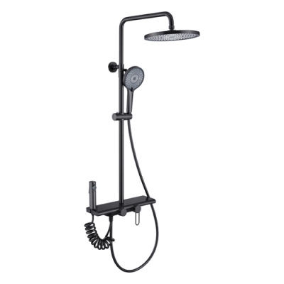 Душевая стойка (4 потока) KABRERA, черный (37294KBB) (1 упак. - 5 шт.)