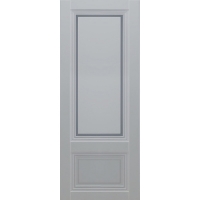 Дверь Эк шпон "Техно-Классик Венеция 11 ост.сатинат Серый софт _60