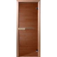 ДВЕРЬ КАЛЕНОЕ СТЕКЛО 2000х680 (бронза матовая) 8мм ДВЕРЬ КАЛЕНОЕ СТЕКЛО 2000х680 (бронза матовая) 8мм