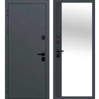 Дверь мет. 9 см Концепт Сатин графит зеркало 860 левая (Россия) г.Йошкар-Ола