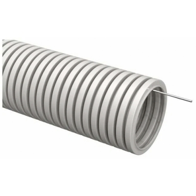 ELASTA Труба гофрированная ПВХ d=16мм с зондом (10м) IEK