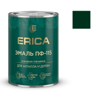 Эмаль ПФ-115 ERICA глянцевая зеленая 0,8 кг
