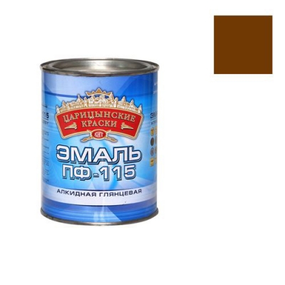 Эмаль ПФ-115 (Шоколад 0.4 кг "ЦАРИЦЫНСКИЕ КРАСКИ")