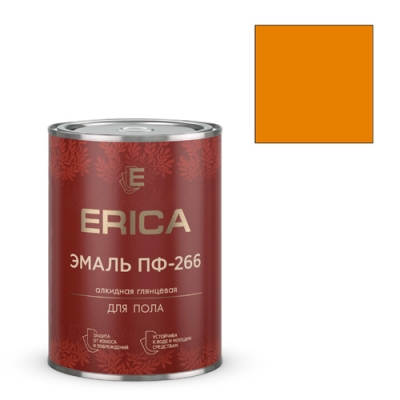 Эмаль ПФ-266 ERICA глянцевая золотисто-коричневая 0,8 кг