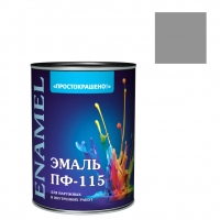 Эмаль "Простокрашено!" серая БАУ 1,8 кг