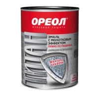 Эмаль с молотковым эффектом "ОРЕОЛ" алкидно-стирольная "ТИТАН" золотистая 0,8кг Эмаль с молотковым эффектом "ОРЕОЛ" алкидно-стирольная "ТИТАН" золотистая 0,8кг