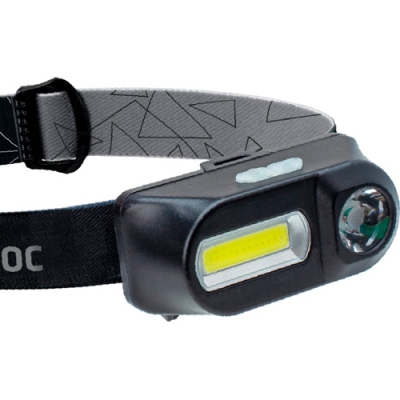 Фонарь КОСМОС KocH3WDLith, 3Вт ХРЕ, 3Вт СОВ, сменный акк 1200mAh