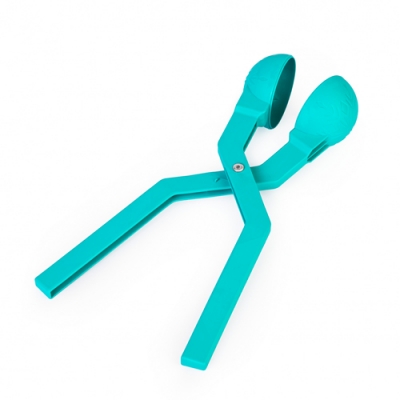 Форма для лепки снежков Снежинка Альтернатива бирюзовый (уп.20) М9105